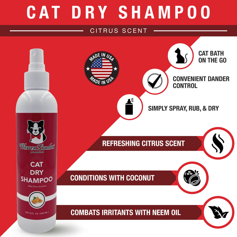 Warren London Cat Dry Shampoo - Citrus Cat Supplies