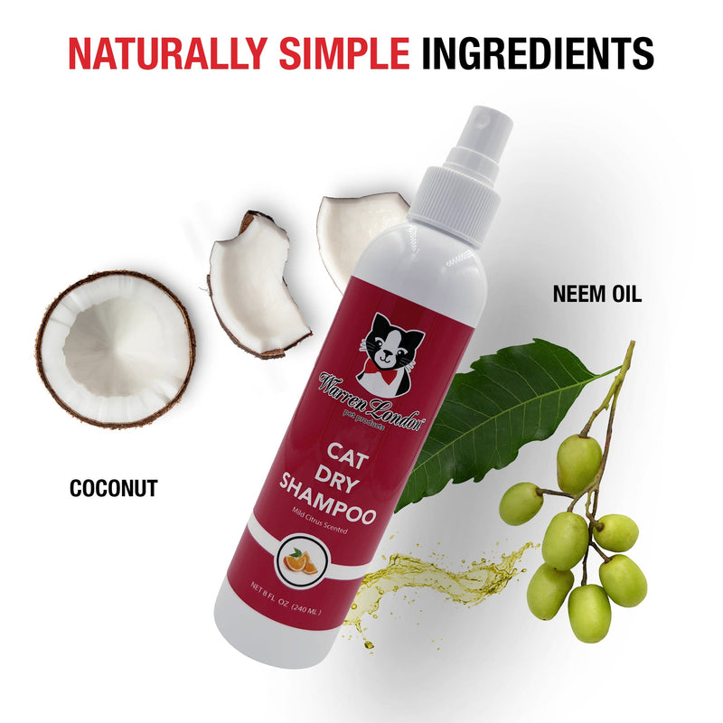 Warren London Cat Dry Shampoo - Citrus Cat Supplies