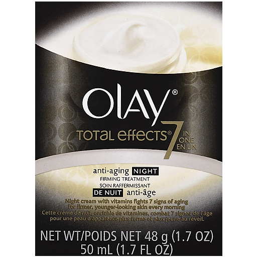Olay Olay Total Effects Firming Treatment, Anti-Aging, Night Skin Care Black