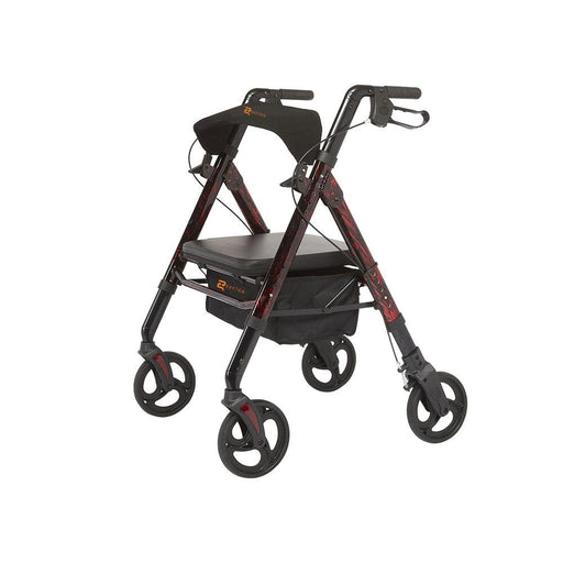 RIO Medical Supplies Rhythm Healthcare REGAL - BARIATRIC ALUMINUM 4 WHEEL ROLLATOR WITH UNIVERSAL HEIGHT ADJUSTMENT