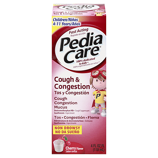 Pediacare Pediacare Cough & Congestion, Non Drowsy, Cherry Flavor 4 Oz Personal Care