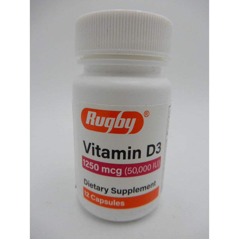 Rugby Vitamin D3 Cp 1250Mcg 12 Vitamins & Supplements Dark Gray