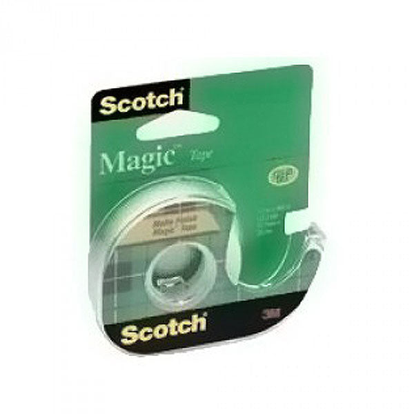 Scotch Scotch 119 Transparent Tape With Plastic Dispenser 1/2 By 800 Inch Wig Glue & Tape White Smoke