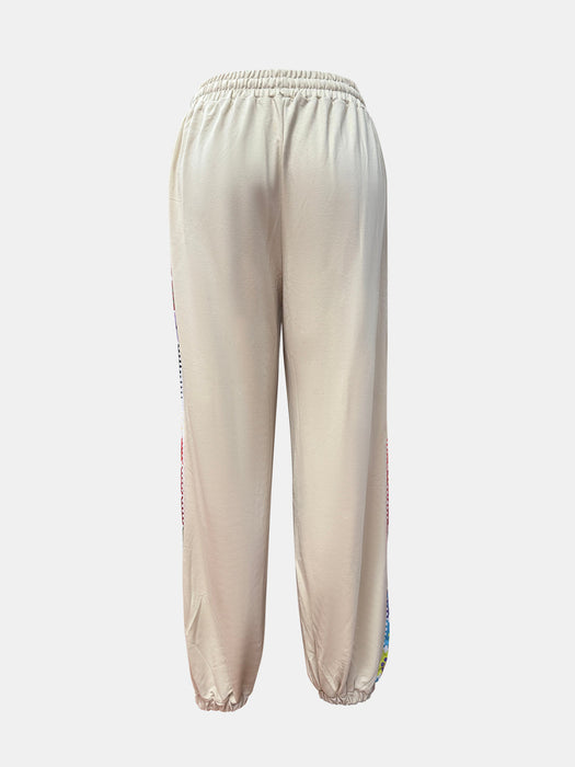 Drawstring High Waist Pants