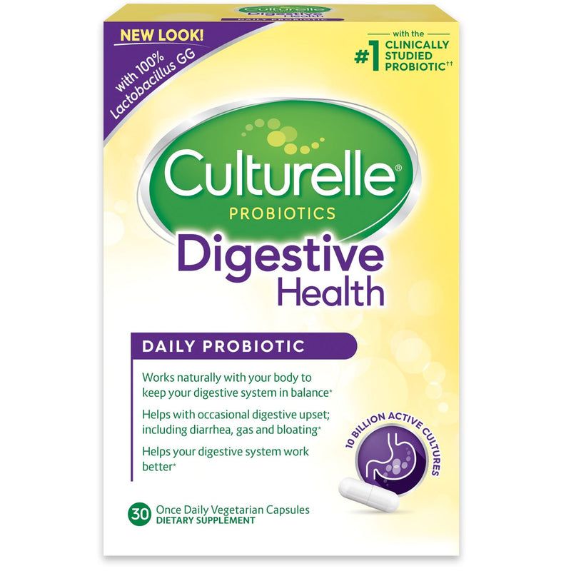 Culturelle Culturelle Digestive Health Daily Probiotic Capsules, 10 Billion CFUs – 30 Count Vitamins & Supplements