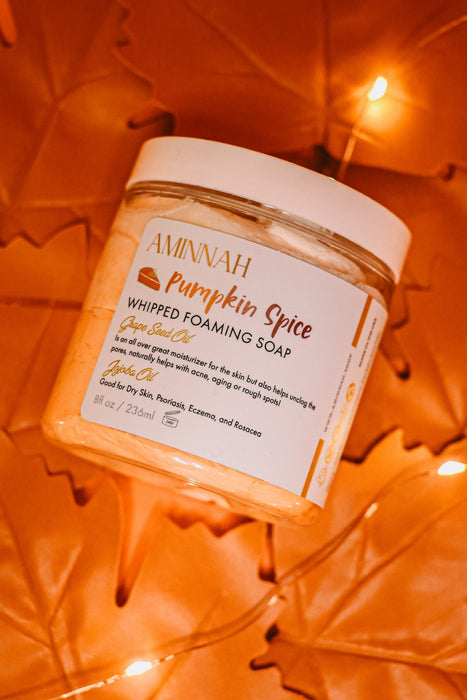 Aminnah "Pumpkin Spice" Whipped Foaming Soap