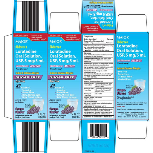 Major Major® Children's Loratadine Oral Solution – 5 mg/5 mL (120 mL) Medicine & Drugs
