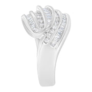 Bids.com 14KT White Gold Diamond Bypass Band Ring (1 cttw, H-I Color, SI1-SI2 Clarity) Rings
