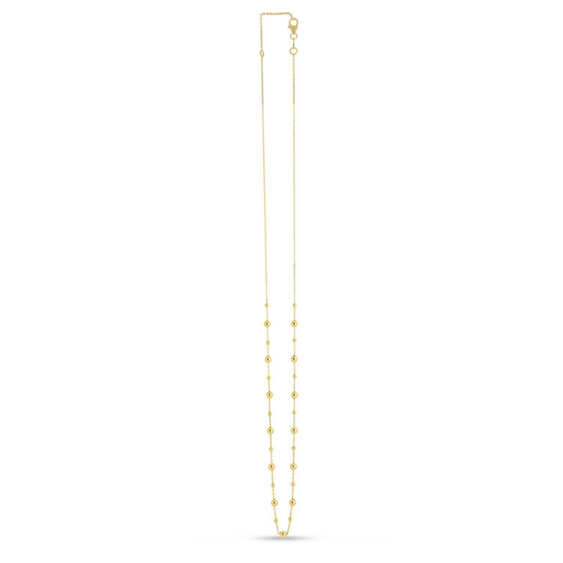 Bids.com 14k Yellow Gold Bead Necklace Necklaces