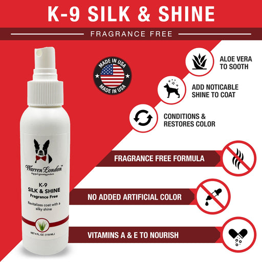 Warren London K9 Silk & Shine - Revitalize and Shines the Coat Spa Product