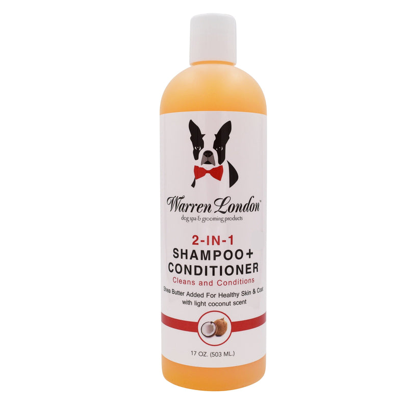 Warren London 2-in-1 Dog Shampoo + Conditioner - Coconut Scented Dog Shampoo