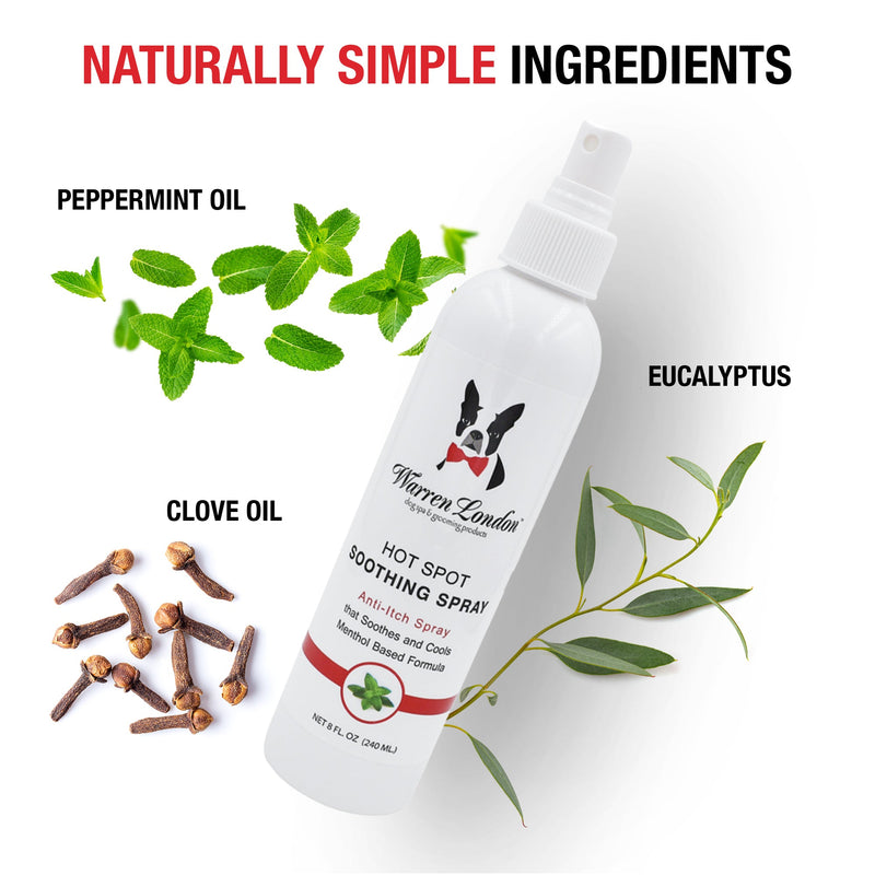 Warren London Hot Spot Soothing Spray - Anti Itch Spray That Soothes And Cools Spa Product White Smoke
