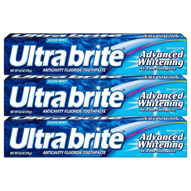 Ultra Brite Ultra Brite Advanced Whitening Fluoride Toothpaste, Clean Mint - 6 Oz Toothpaste