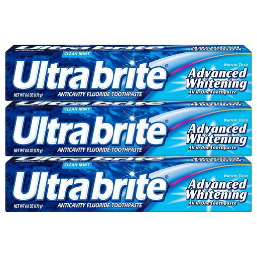Ultra Brite Ultra Brite Advanced Whitening Fluoride Toothpaste, Clean Mint - 6 Oz Toothpaste