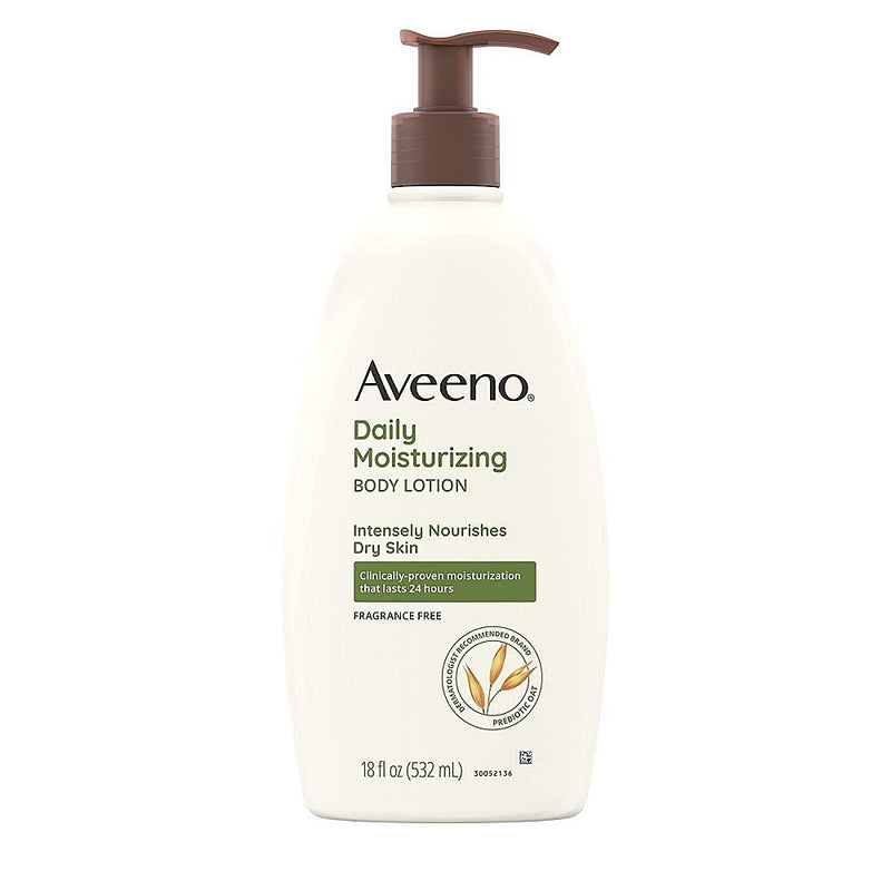 Aveeno Aveeno Body Lotion, Daily Moisturizing, Fragrance Free 18 Fl Oz Lotion & Moisturizer