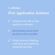 GodefroyBeauty MYBROWS POST APPLICATION SOLUTION TO EXTEND THE LIFE AND REMOVE SHINE FOR TEMPORARY TATTOOS Tattoo Care