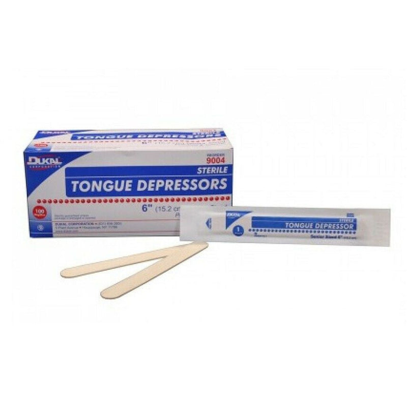Dukal Dukal Non-Sterile Senior 6" Tongue Depressors 100 Pc/bx Tongue Depressors