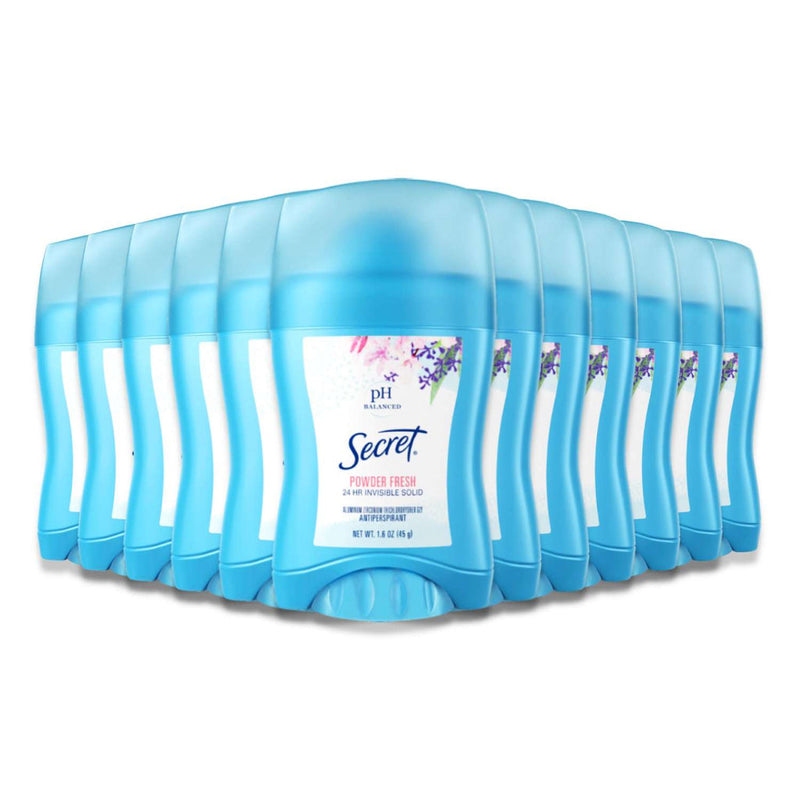 Secret Secret Invisible Solid Antiperspirant Deodorant, Powder Fresh, 1.6 Oz Deodorant