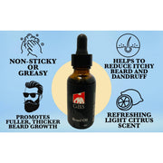 Mill's Beauty Supply GBS BEARD OIL WITH JOJOBA + GRAPESEED OIL -  1oz Beard Oil