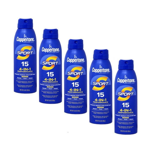 Coppertone Coppertone Sport Water Resistant Broad Spectrum SPF 15 Sunscreen Spray 5.5 Oz Sunscreen