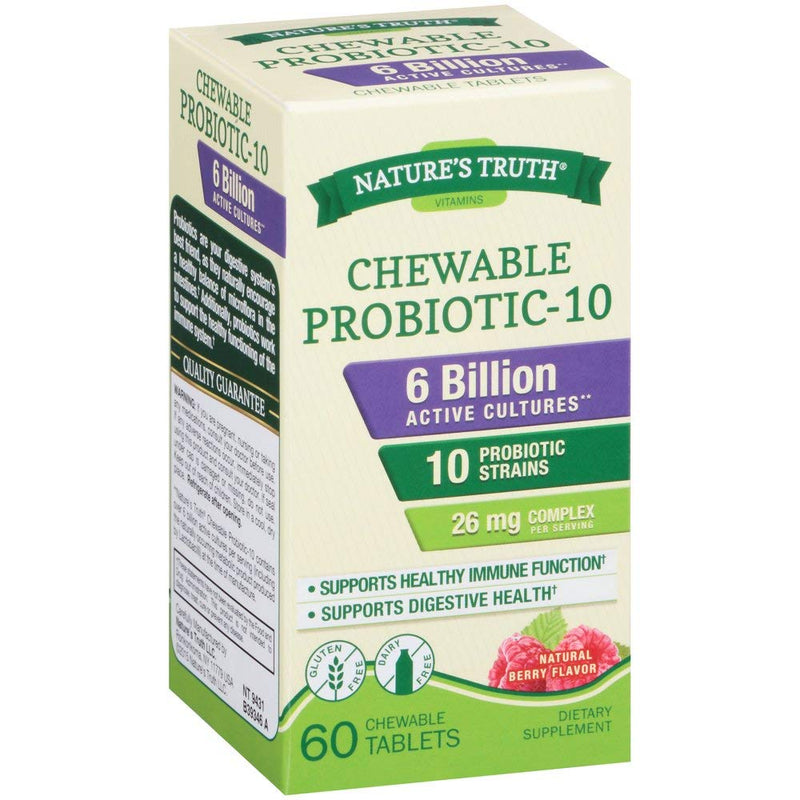 Nature's Truth Nature's Truth Probiotic Chewable 6 Billion Natural Berry Vitamins & Supplements