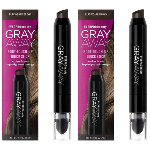 Everpro Everpro Gray Away Root Touchup Quick Stick Black/Dark Brown 0.10 Oz Hair Color