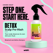 Whipi Co Detox – Crown Whip Scalp Pre-Wash Light Pink 4 oz,1 oz,4 oz Bag Refill