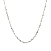 Bids.com 14k White Gold Singapore Chain 1.5mm Necklaces