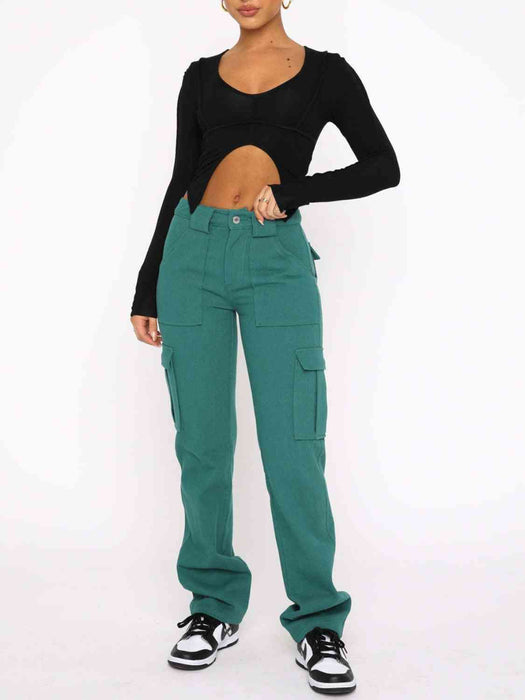 Straight Leg Cargo Pants by VYSN