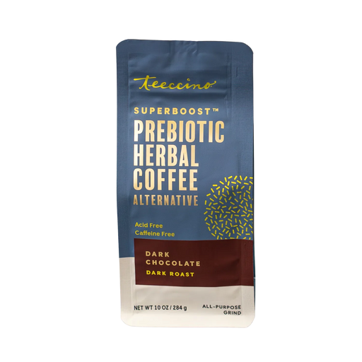 Teeccino Dark Chocolate Prebiotic SuperBoost Herbal Coffee Herbal Coffee