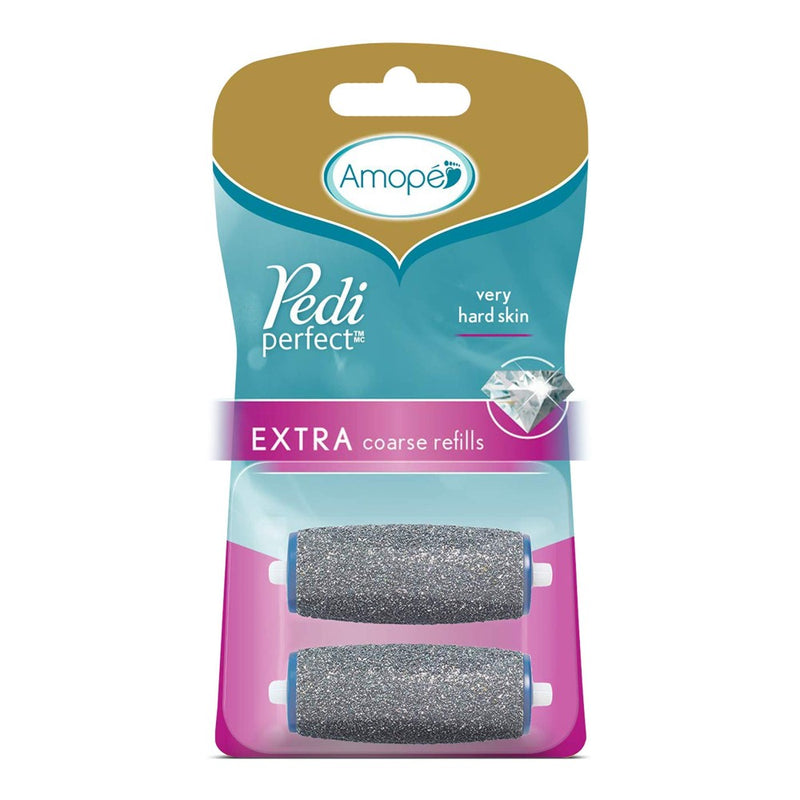 Amope Amope Pedi Perfect Electronic Foot File Refills, Extra Coarse Foot Care White Smoke