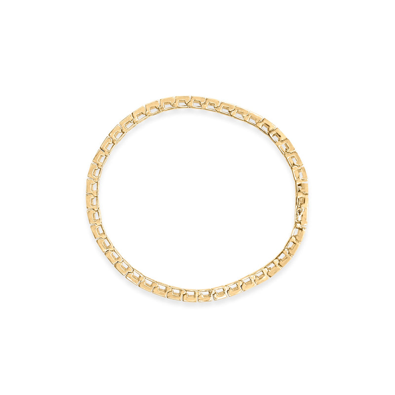 Bids.com 10K Yellow Gold 4.00 Cttw Channel Set Round Diamond Tennis 7" Bracelet (J-K Color, I1-I2 Clarity) Bracelets