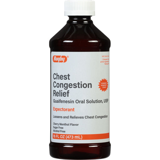 Rugby Rugby® Chest Congestion Relief – Guaifenesin Oral Solution (16 Oz) Health Care