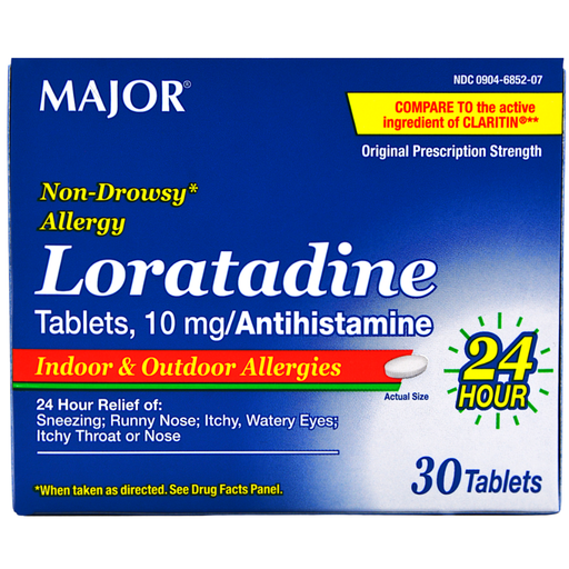 Major Major Loratadine Tablets I/O Allergies Health Care