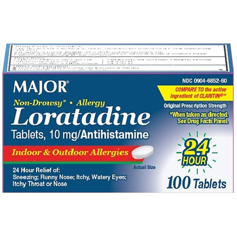 Major Major 24 Hour Allergy Relief Tablets, Compare To Claritin Health & Beauty