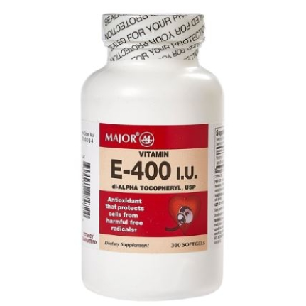 Major Vitamin E Supplement – 180 mg (400 IU) – 300 ct Softgels Vitamins & Supplements
