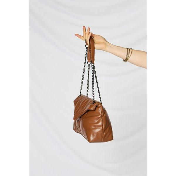 SHOMICO PU Leather Chain Handbag