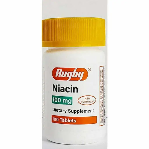 Rugby Rugby Niacin 100 mg – Vitamin B3 Supplement (100 Tablets) Health & Beauty