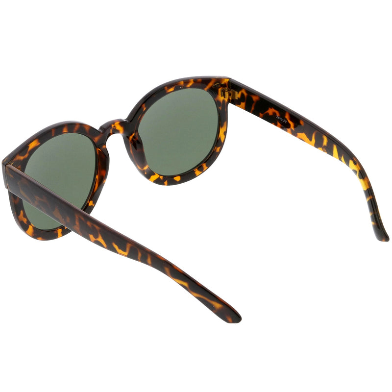 zeroUV Womens Designer Round Oversize Retro Fashion Sunglasses 8623 Sunglasses