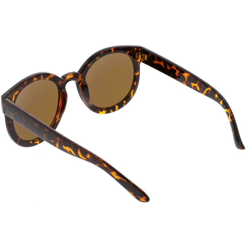 zeroUV Womens Designer Round Oversize Retro Fashion Sunglasses 8623 Sunglasses