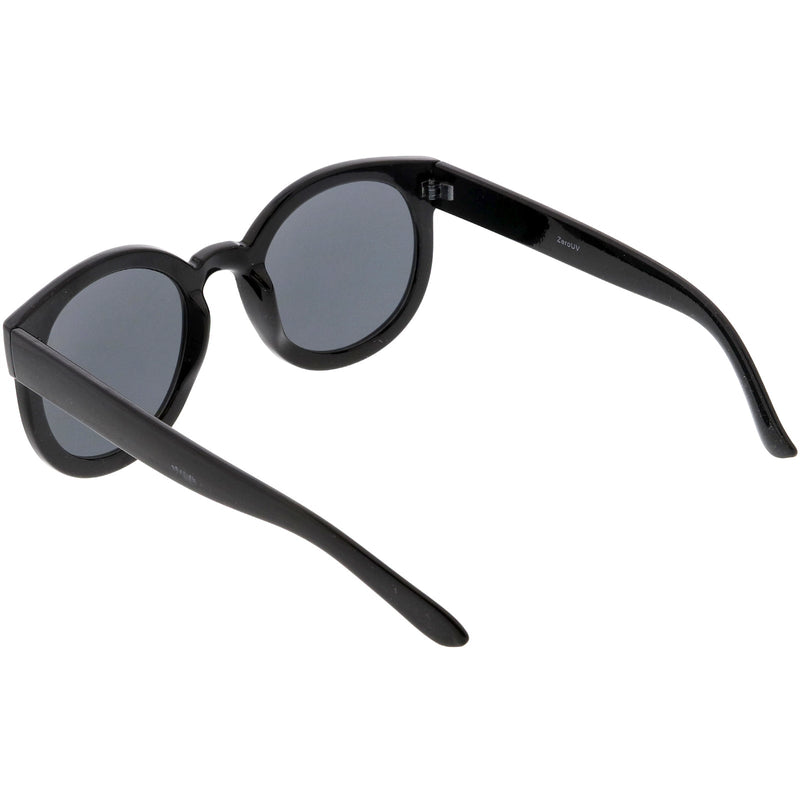 zeroUV Womens Designer Round Oversize Retro Fashion Sunglasses 8623 Sunglasses