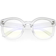 zeroUV Womens Designer Round Oversize Retro Fashion Sunglasses 8623 Sunglasses