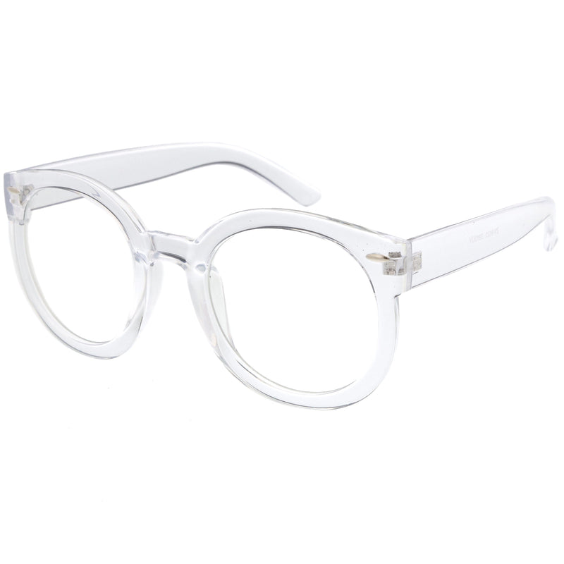 zeroUV Womens Designer Round Oversize Retro Fashion Sunglasses 8623 Sunglasses