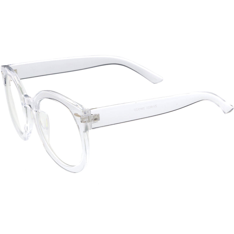 zeroUV Womens Designer Round Oversize Retro Fashion Sunglasses 8623 Sunglasses