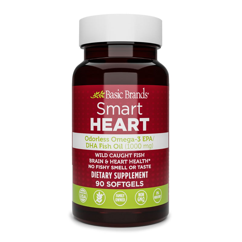 Basic Organics Basic Organics Omega-3 Natural Fish Oil (1000 Mg) - 50 Softgels Health & Beauty