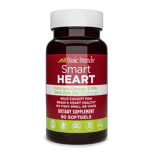 Basic Organics Basic Organics Omega-3 Natural Fish Oil (1000 Mg) - 50 Softgels Health & Beauty