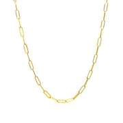 Bids.com 14K Yellow Gold Delicate Paperclip Chain (2.1mm) Necklaces
