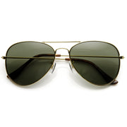 zeroUV Original Classic Metal Military Aviator Sunglasses Sunglasses