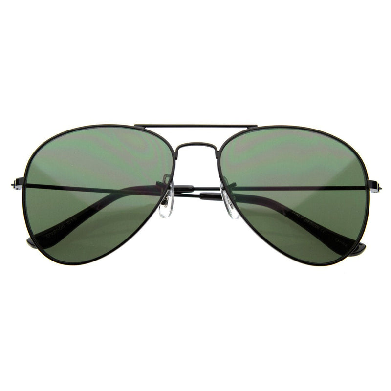 zeroUV Original Classic Metal Military Aviator Sunglasses Sunglasses