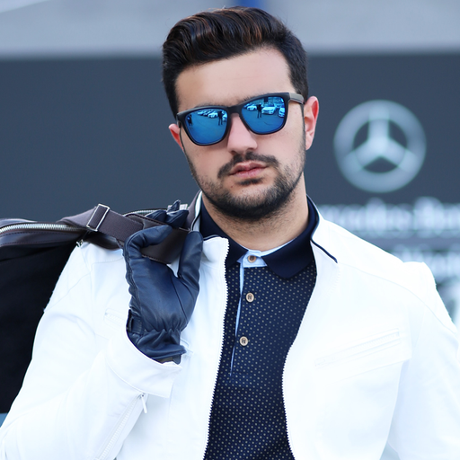 zeroUV Rad Action Sports Mirrored Lens Horned Rim Sunglasses 8647 Sunglasses